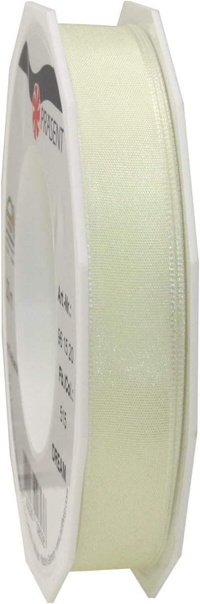 PRÄSENT Wired Ribbon, 25mm-20m, Salpeter Green