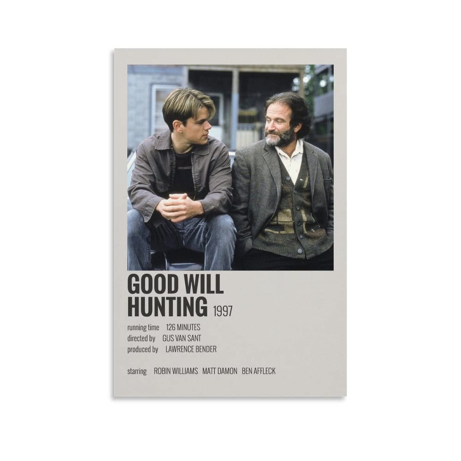 SUANQ Good Will Hunting Movie Poster Posters for Room Aesthetic Canvas Art Poster and Wall Art Picture Print Modern Family Bedroom Decor Posters 16x24inch(40x60cm)