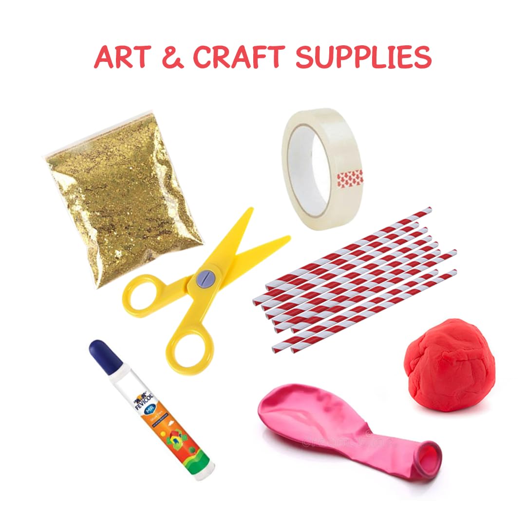 GiniMini Snip 'N' Ta-Da-Crazy Carnival – Scissor Activity Kit for Kids 4 5 6 7 | Fine Motor Development, Pre-Printed Craft Sheets, Child-Safe Snip Scissors, DIY Carnival Crafts | Fun Learning Gift 4