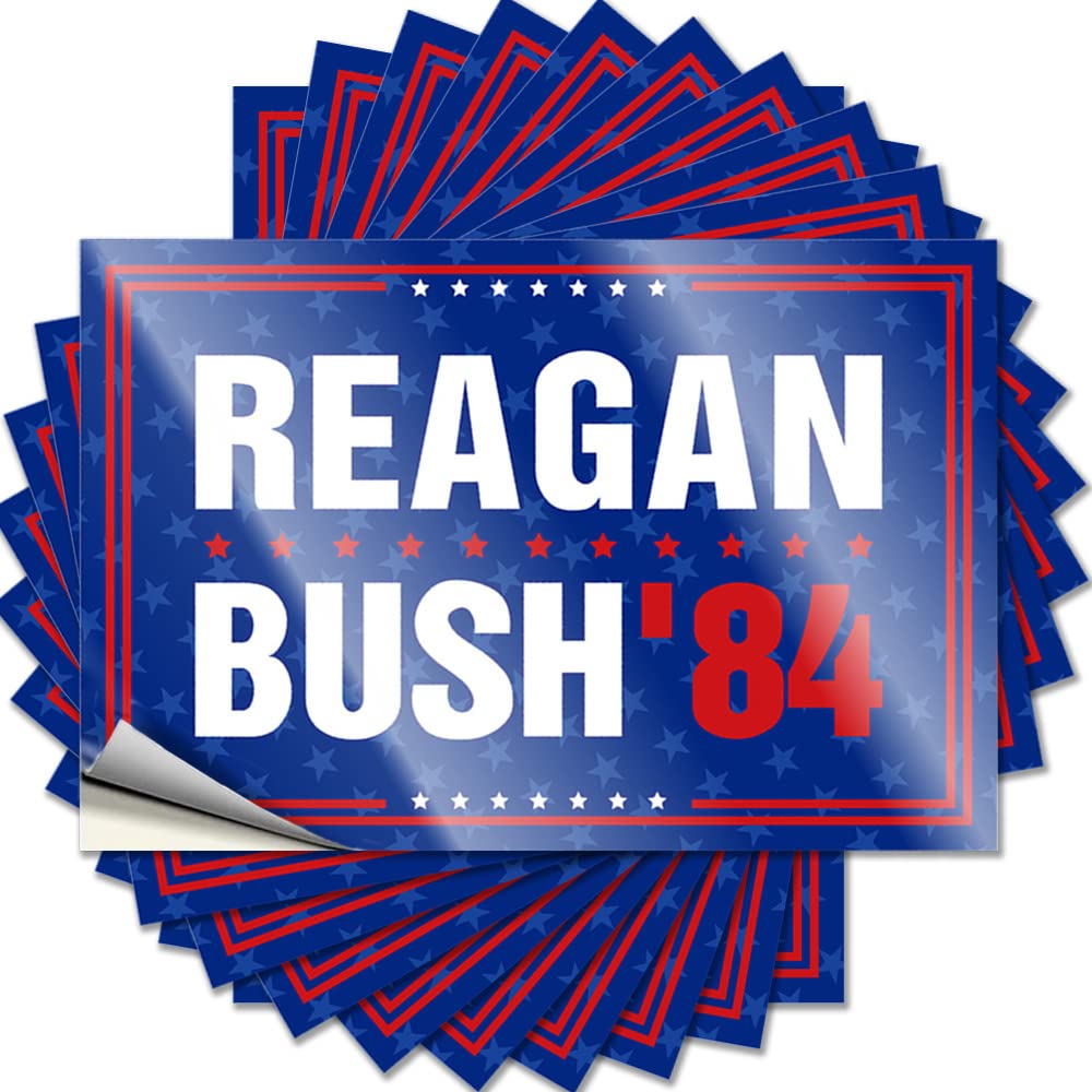 Back Porch Decor Case Decal | Reagan Bush 84 Campaign Cheap for Tiki Decor(8X12CM)