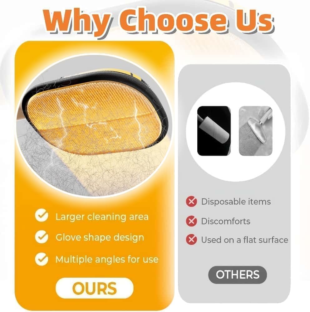 Magic Brush Glove Pet Hair, 2025 New The Magic Brush Pet Hair (1pcs) - Image 3