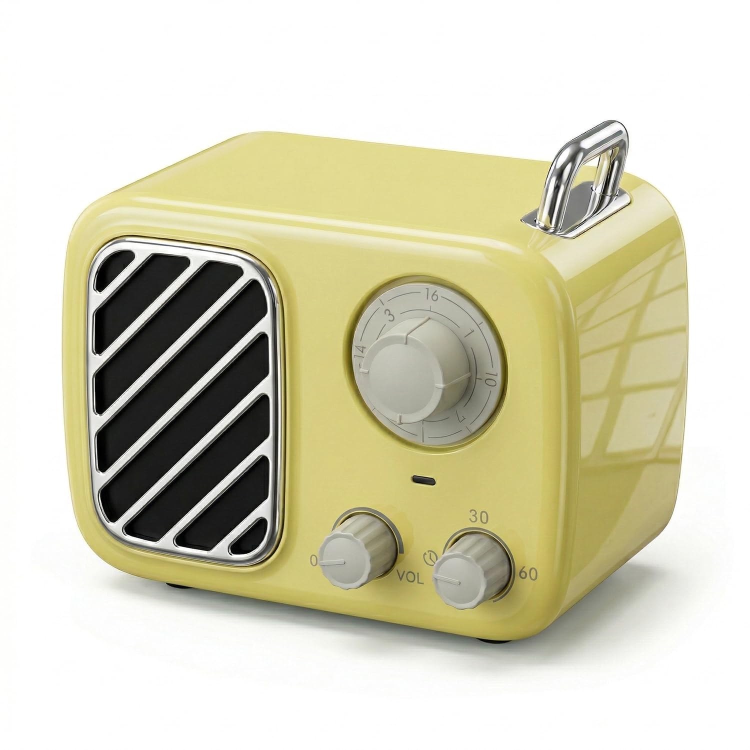 Máquina de ruido blanco de estilo vintage, dispositivo portátil de sonido para dormir con 16 sonidos relajantes, temporizador y volumen continuo, ayuda para dormir recargable y regalo para