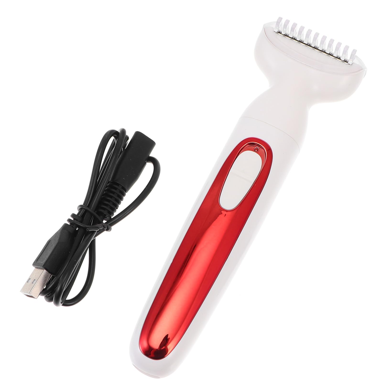 Depiladora Corporal USB Recargable, Afeitadora de Mano Portátil de Abs, Cabezal de Corte Rápido para Uso en Casa y Viaje