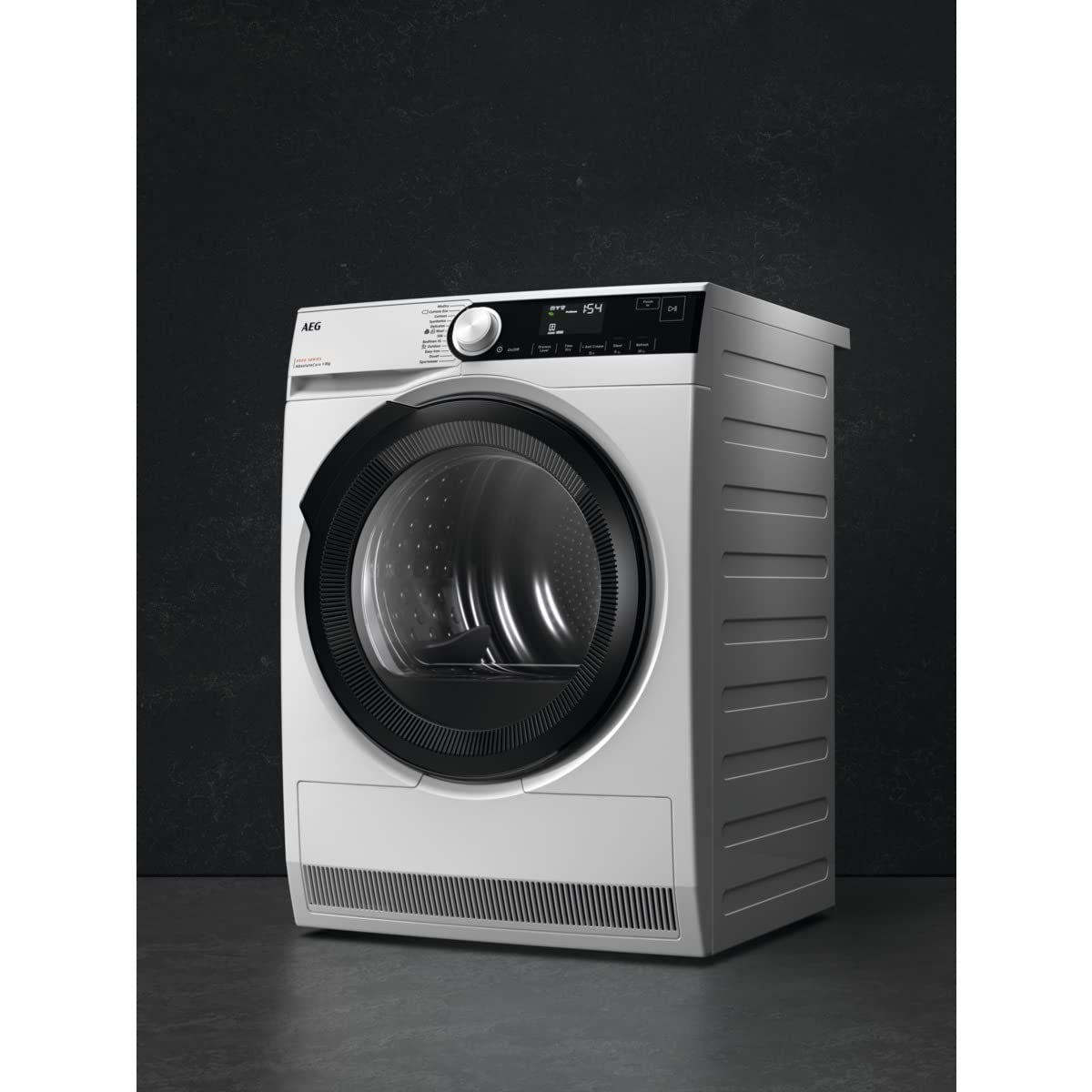 AEG Wärmepumpentrockner 8 kg Serie 8000 AbsoluteCare Wolle- und Seidetrocknung Energieklasse C Trommelbeleuchtung Knitterschutz TR8T70680