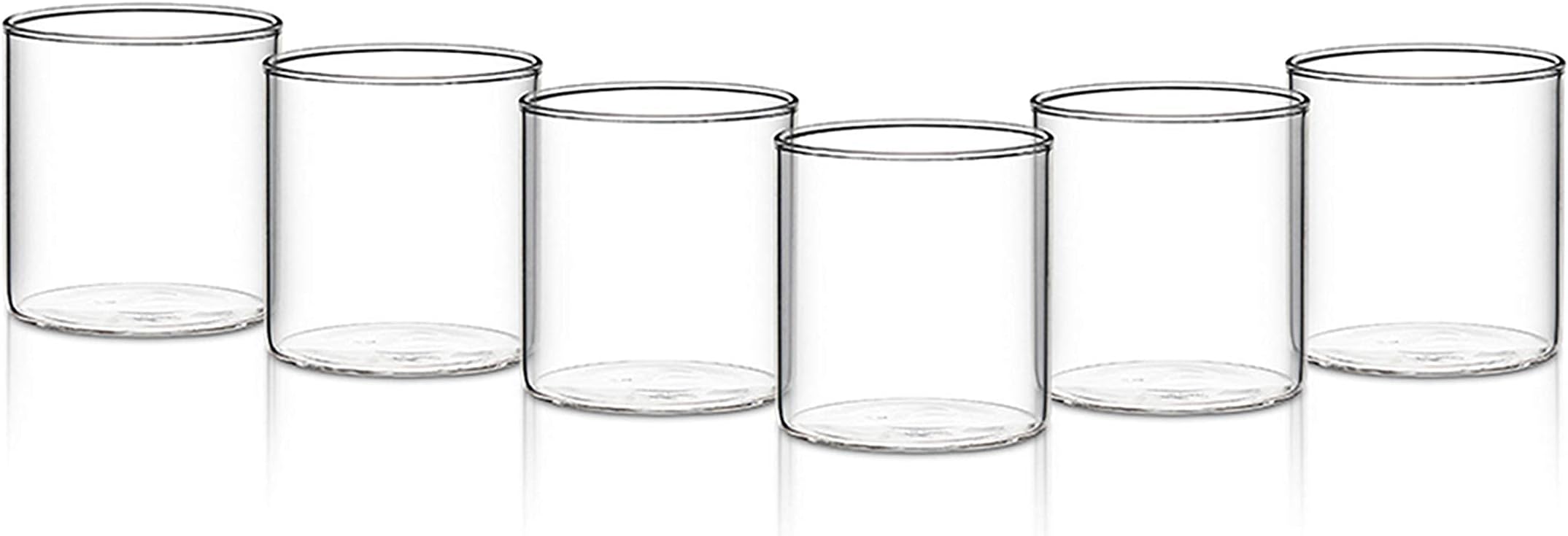 Borosil Vision Classic Medium Glass (305ml, Transparent) -Set of 6