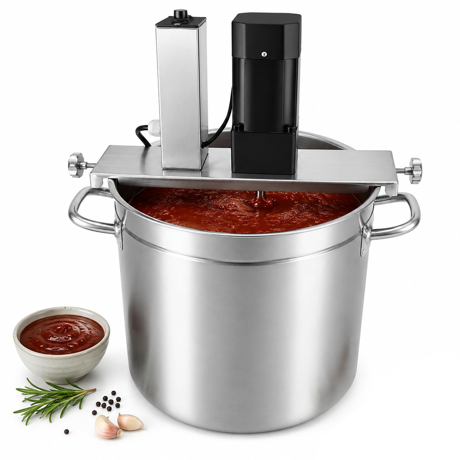 Mélangeur automatique cuisine, agitateur électrique à vitesse variable 40L