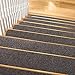 HOUSE DAY Lot de 14 Marchettes d'escalier 20 x 76cm, Tapis De sécurité Antidérapants & Anti Bruit Marches d'escalier avec Adhésif Réutilisable, pour Enfants, Aînés et Animaux De Compagnie, Marron