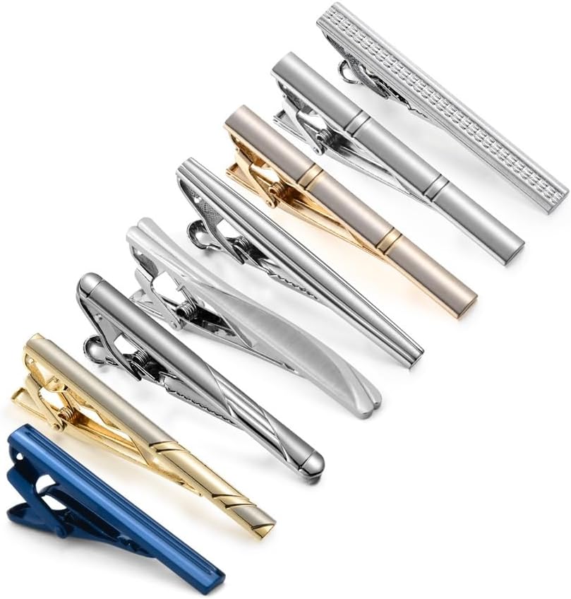 Korean Formal Men's Tie Clip Set Tie Clip Personalized Short Tie Clip Black Gift Box