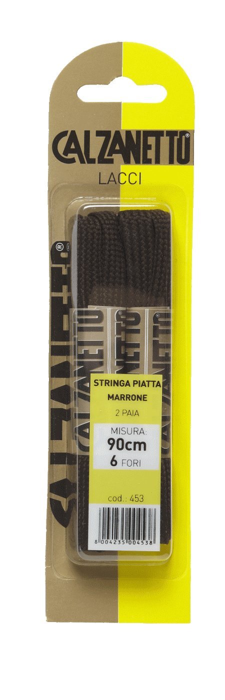 Calzanetto stringa piatta marron élimine le ternissement des chaussures - 4