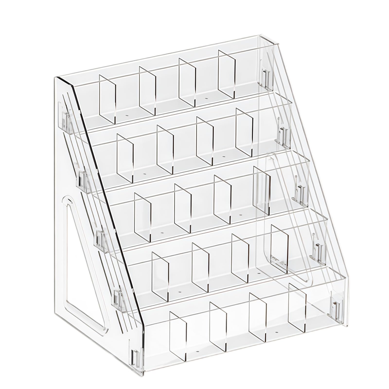 Aqvjd Card Organiser Multi-Tiered Card Display Stand for Baseball Basketball Trading Cards Home Offices Retail Shop Display Stand