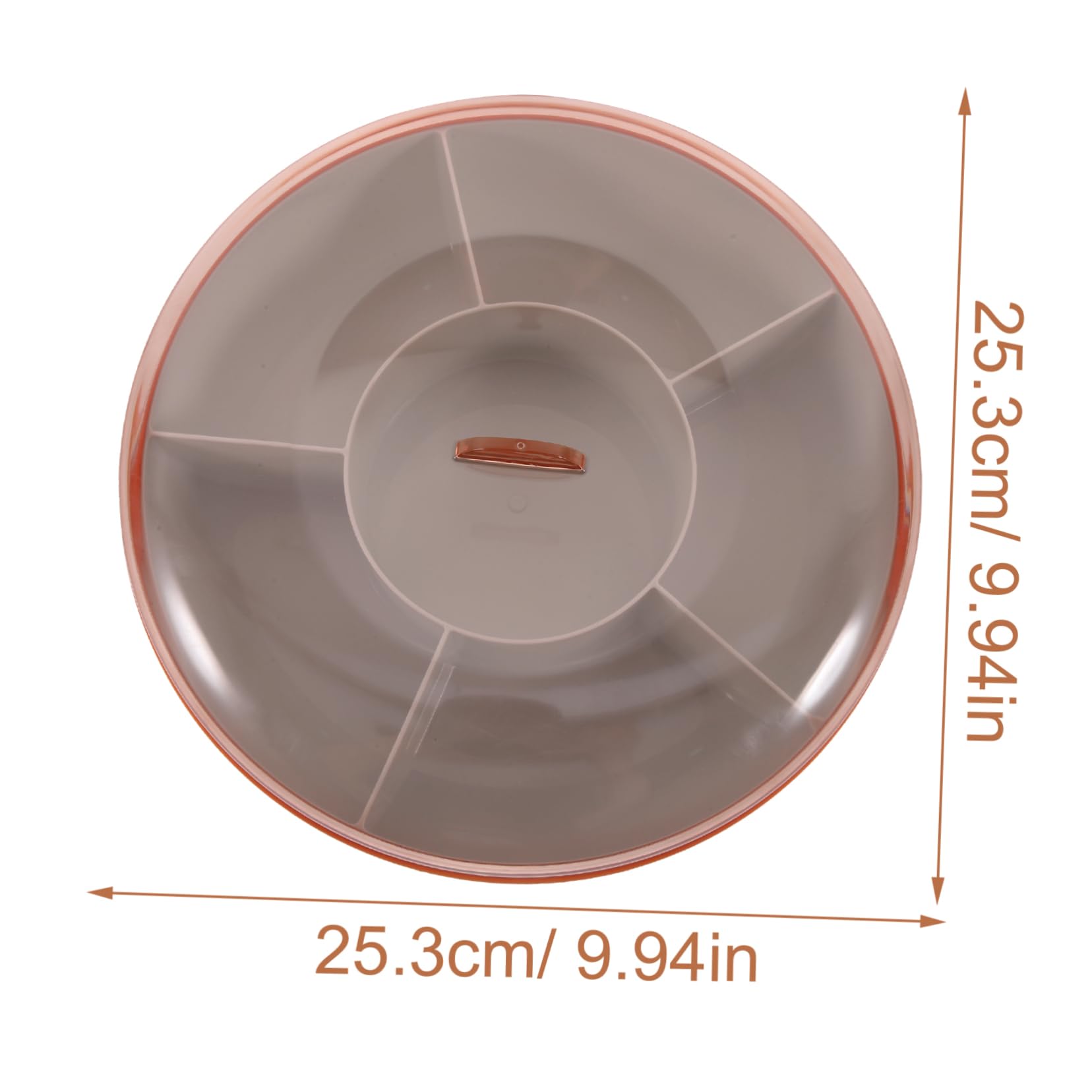 Levemolo Box Compartment Fruit Plate Snack Serving Tray Nuts Container Snack Holder Cookies Case Candy Decor Divided Serving Tray Party Snack Tray Fruit Decor Candy Containers Candy Case Pp