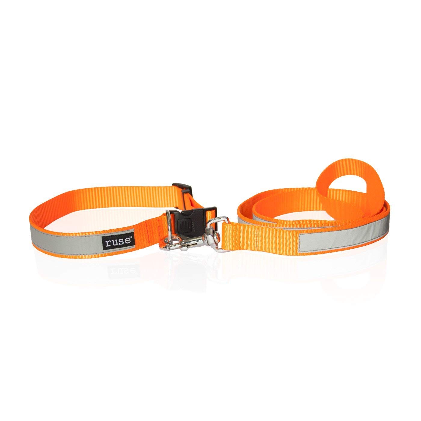 Ruse Pet Glow in The Dark and Reflective Nylon Adjustable Collar and Leash Set for Puppy, Small, Big Dogs. (B0862B1P3R) Amazon Price History, Amazon Price Tracker
