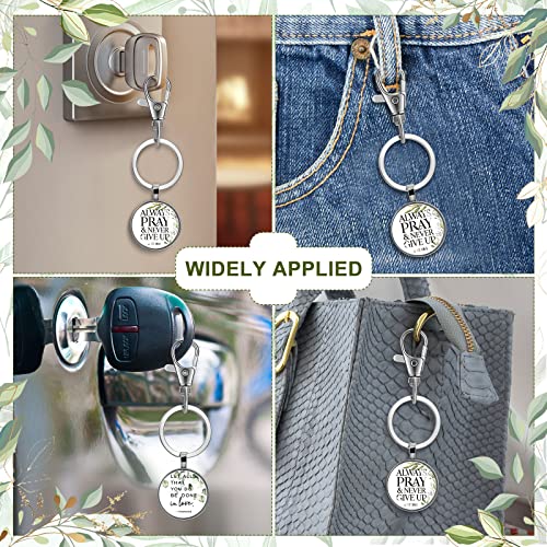 Image of Fumete Christian Keychain Bulk Bible Verse Religious Scripture Quote Inspirational Key Rings Gift for Women Men Church Pastor