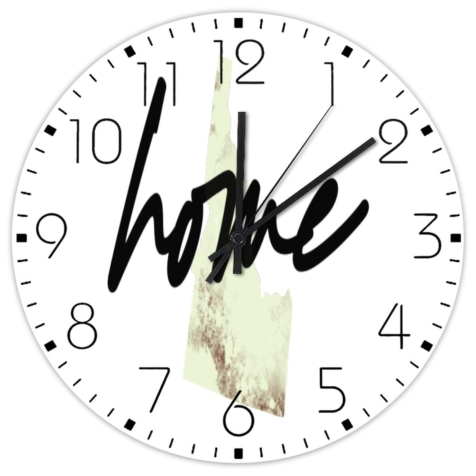 Horloges murales en bois vintage style decoration cafe bureau maison USA ronde 38cm