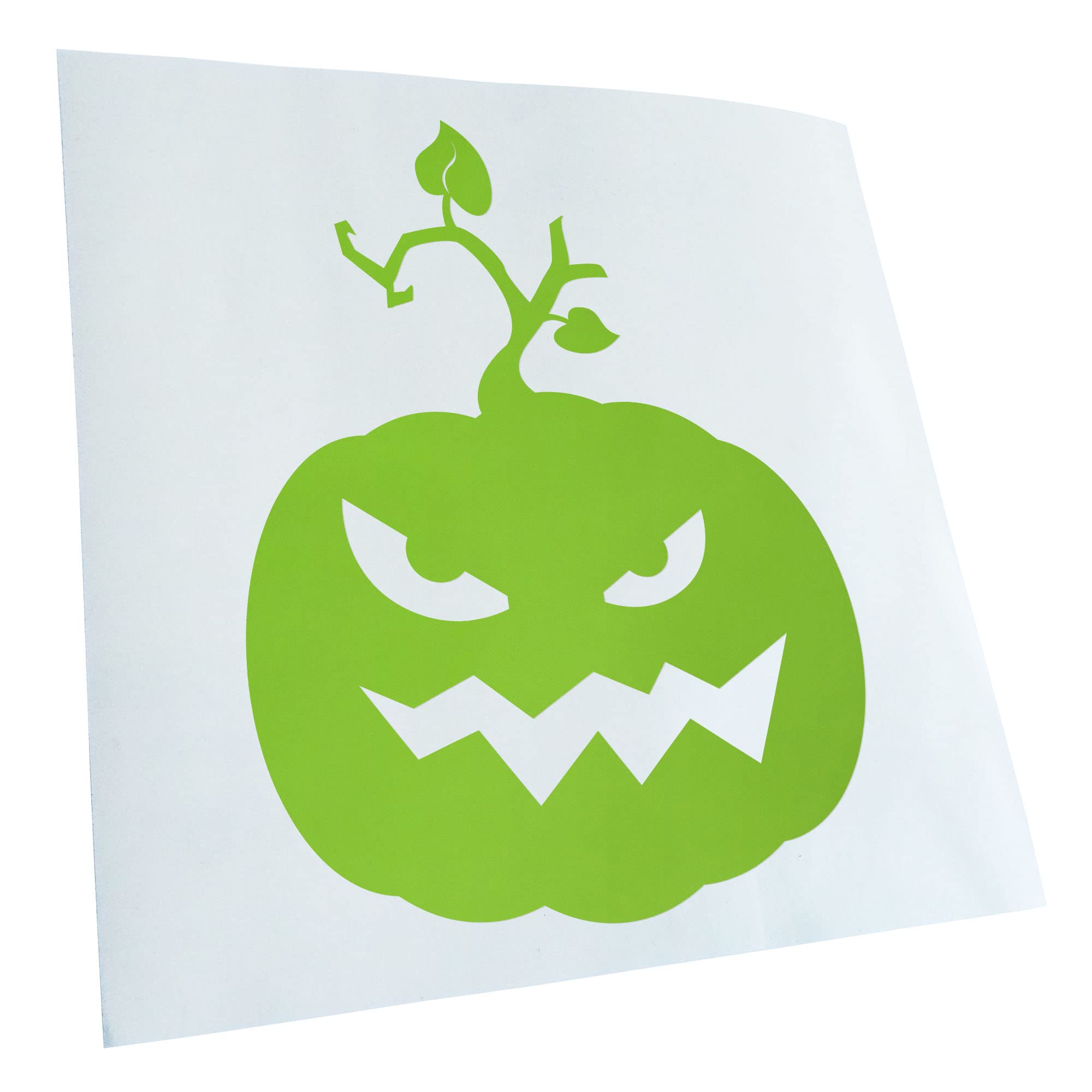 Kiwistar - Car Sticker - Green - 60 x 46 cm Evil Pumpkin Evil Horror Pumpkin - Rear Window Car Sticker Weatherproof for Car Truck Moped Truck - Sticker Exterior Self-Adhesive Tuning Accessories for