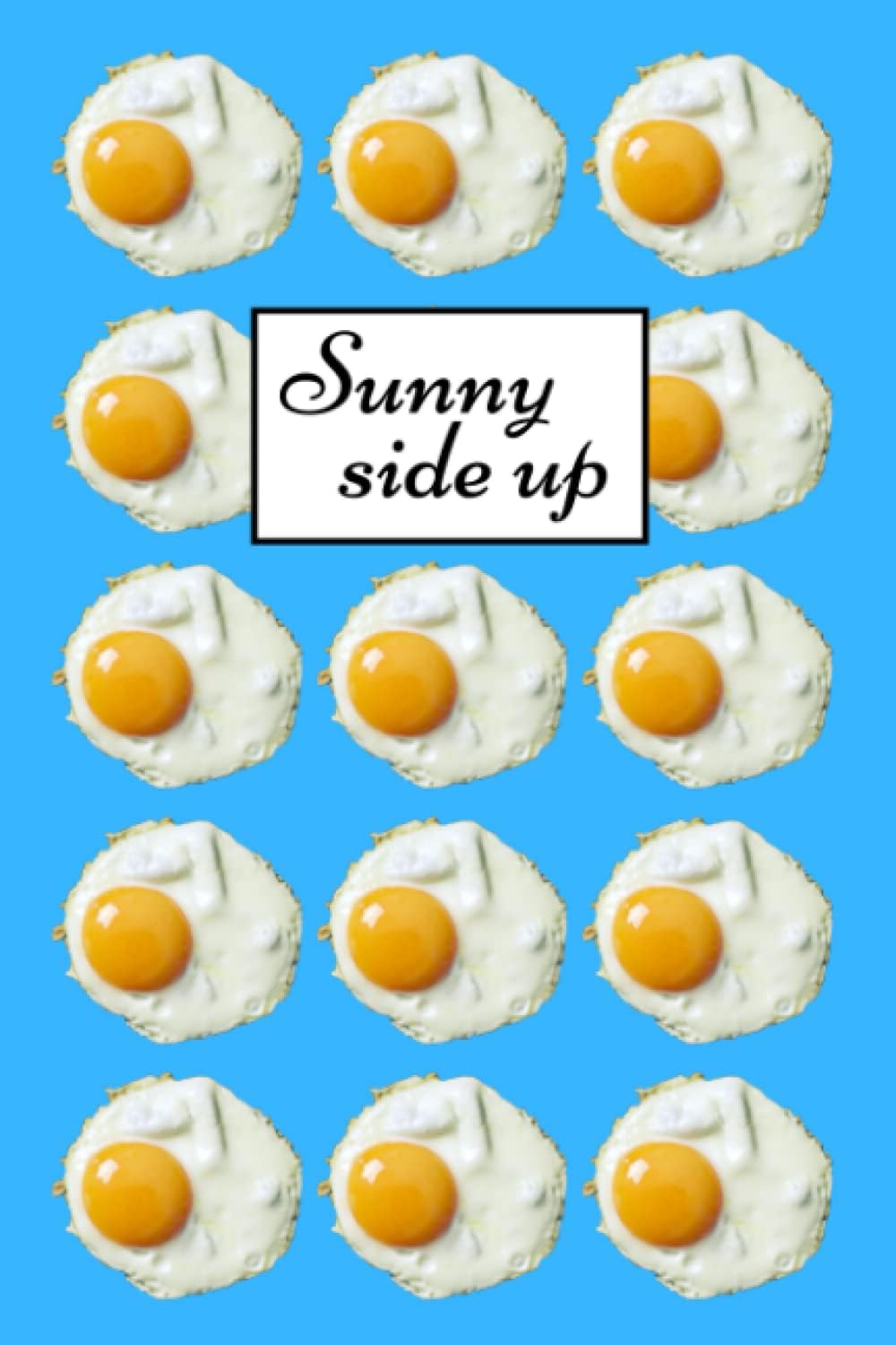 Sunny side up: Colorful funny notebook egg