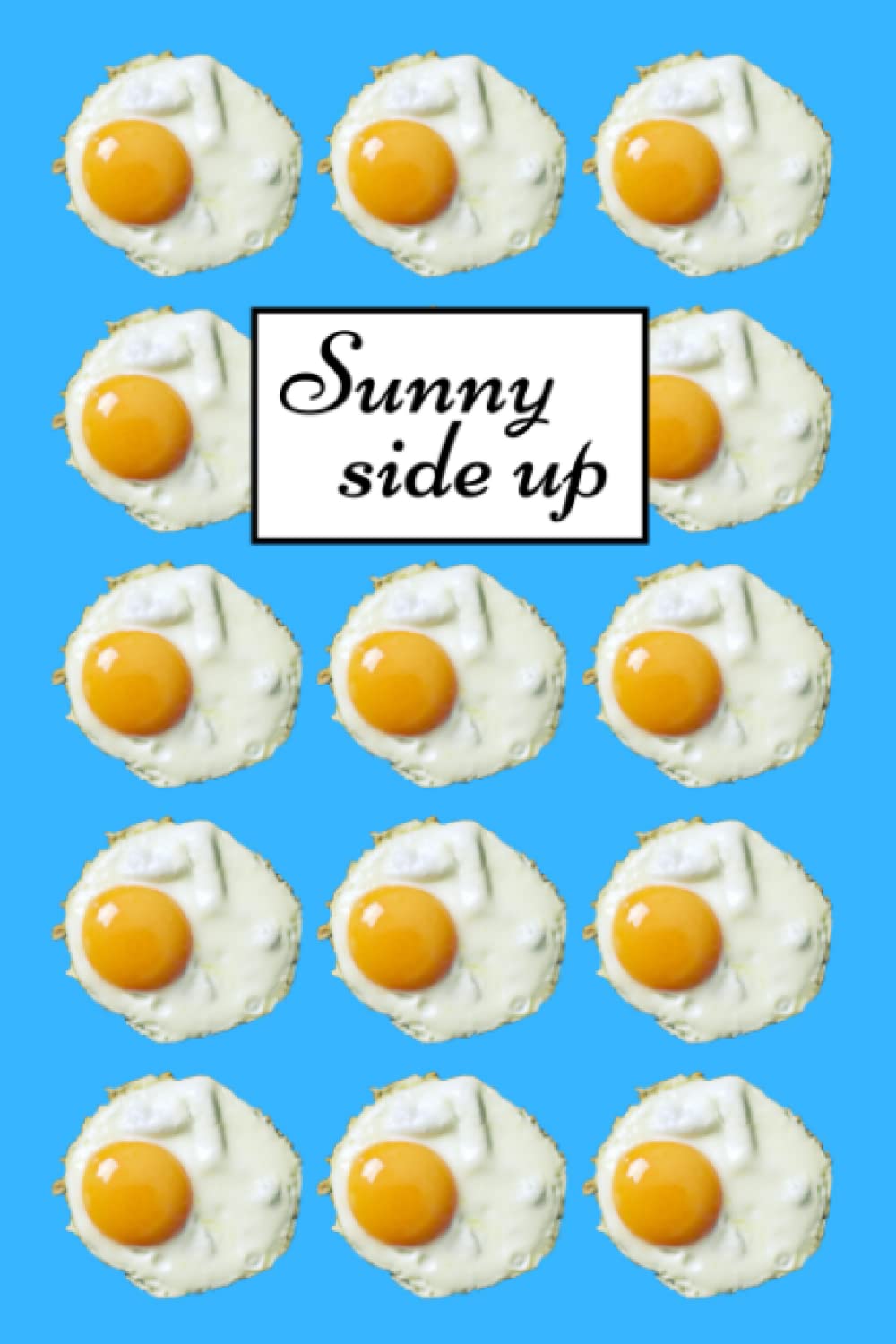 Sunny side up: Colorful funny notebook egg
