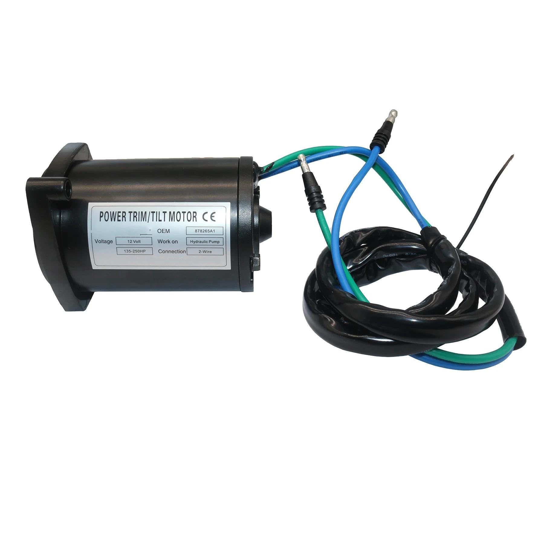 Protorque Tilt Trim Motor For Mercury Mariner V6 Rear Fill 2 Wire 2 Bolt 878265a4
