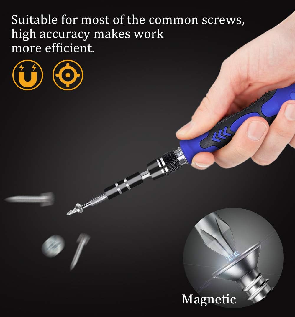 New Mini 130 in 1 Screwdriver sets Magnetic, Hevanto Professional Precision Screwdriver Tools Sets, Repair for PC/Mobile Phone/Mobile Phone Case/Computer/Camera/Eyeglasses/Watch Hand Work