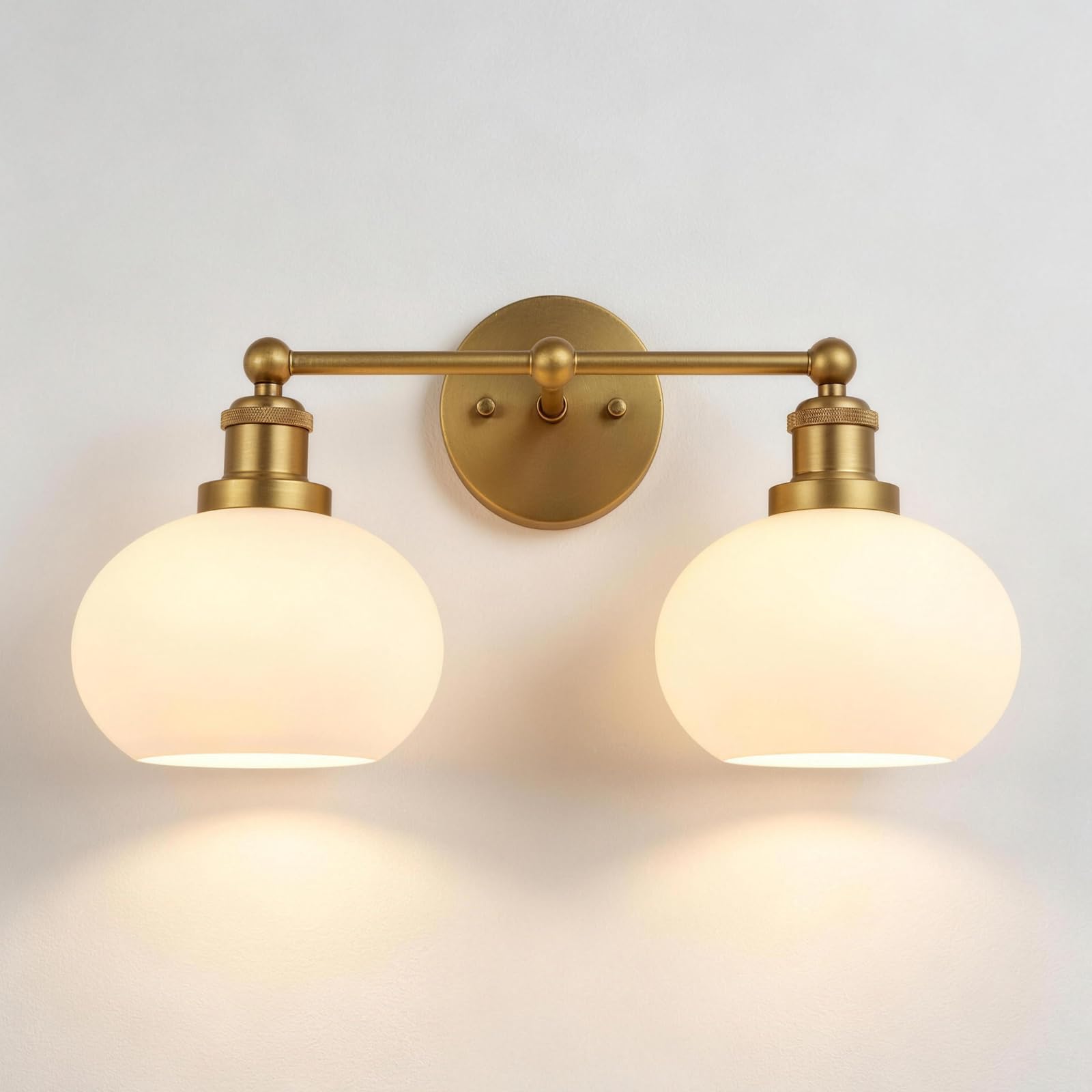 Photo 1 of Modern Glass Sconces Wall Lighting Gold Bathroom Vanity Light Fixtures