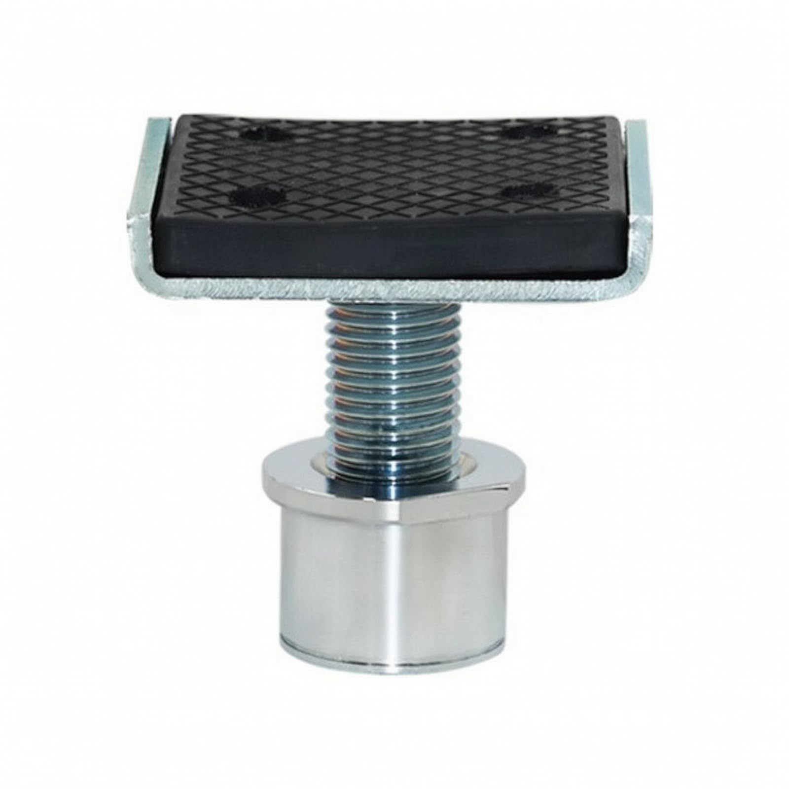 Almohadilla Elevación para Coche con Superficie Goma Texturizada y Varilla da Acero Ajustable para Soporte Chasis en Talleres y Domésticos, 60MM
