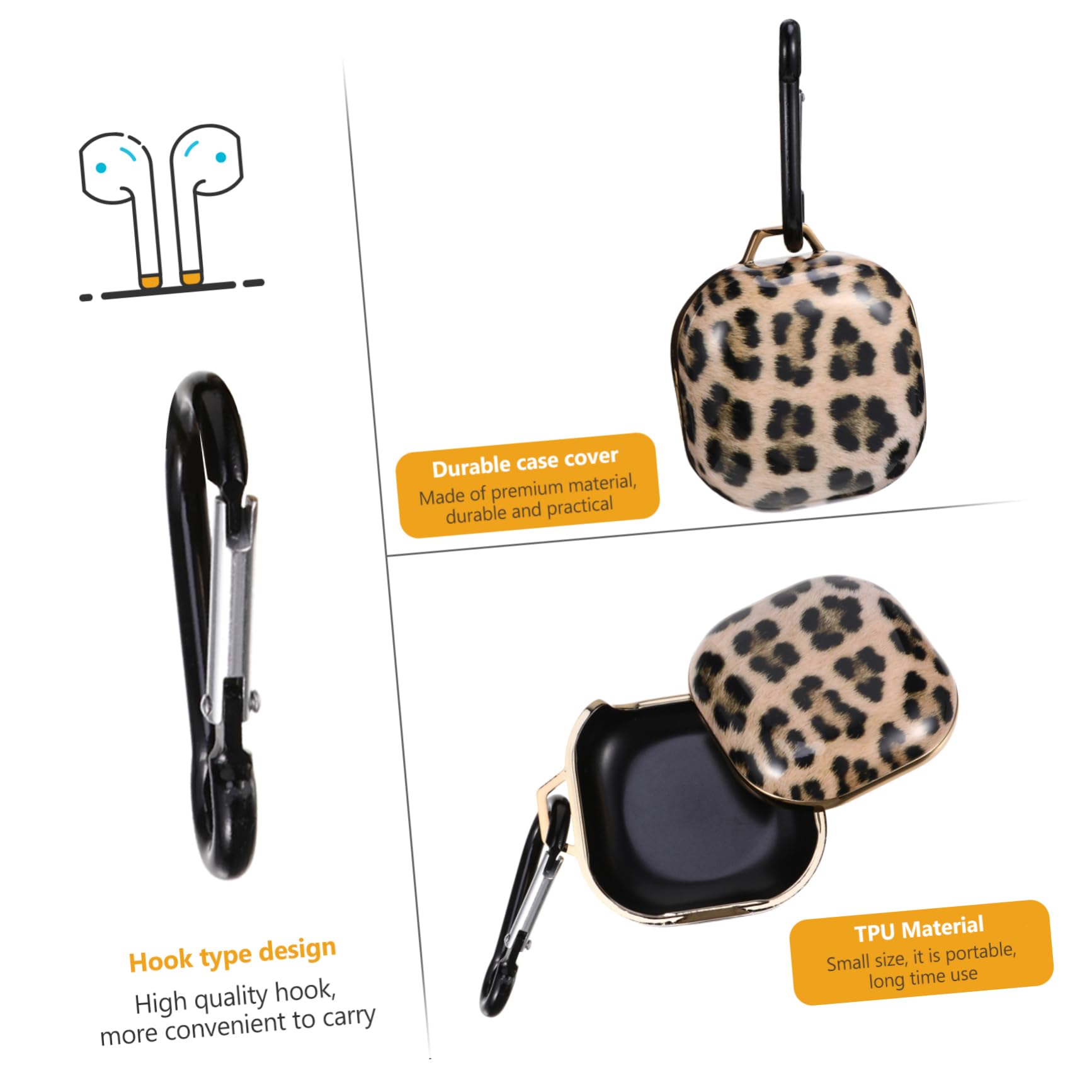 Uonlytech 3piezas Estuche De Protección Versátil para Auriculares Live Diseño Compacto y Ligero Fácil De Transportar y Resistente La Humedad