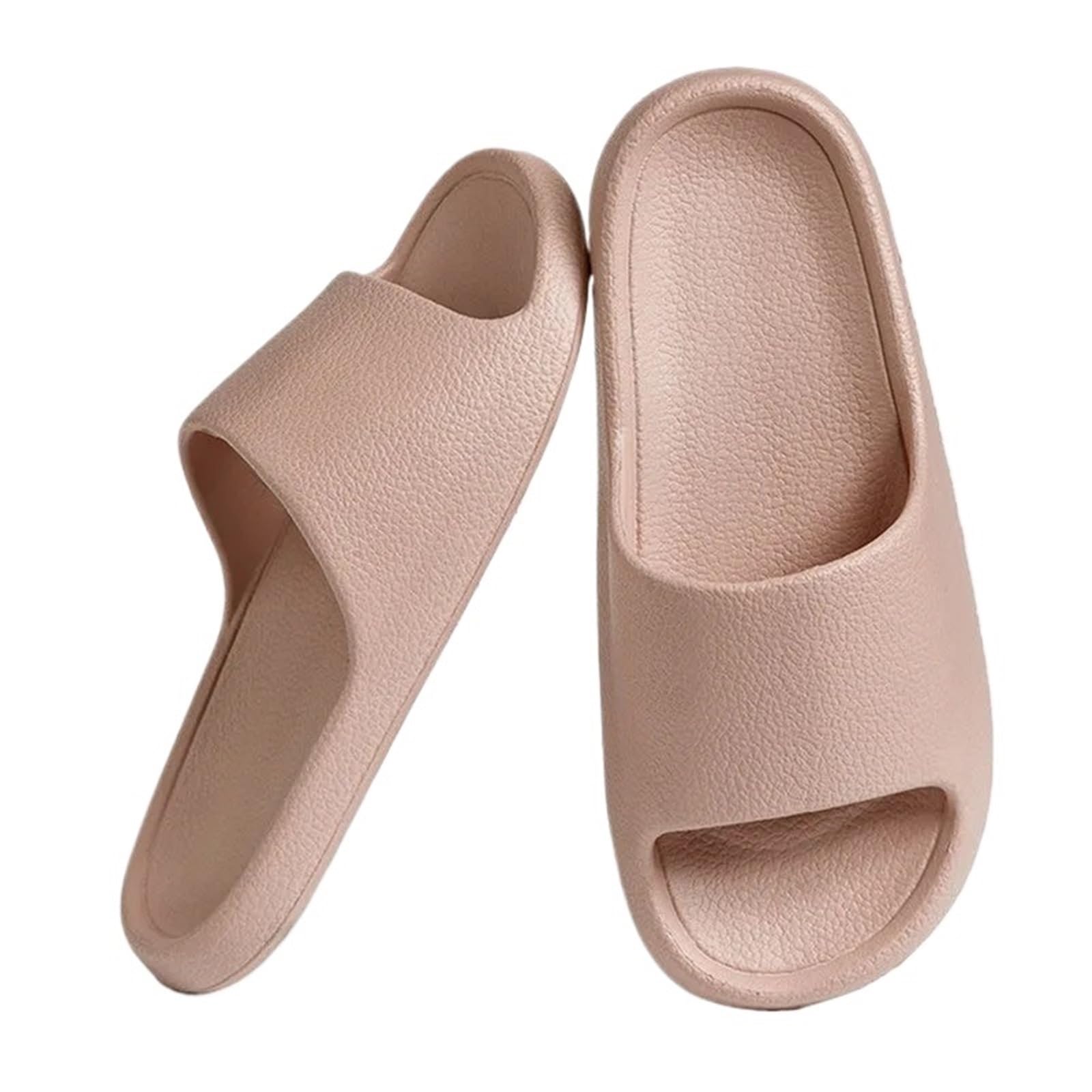ERHTGUO Women Soft Sole Thick Platform Sandals Summer EVA Non Slip Flip Flops Comfortable Casual Footwear(A-Pink,42-43)