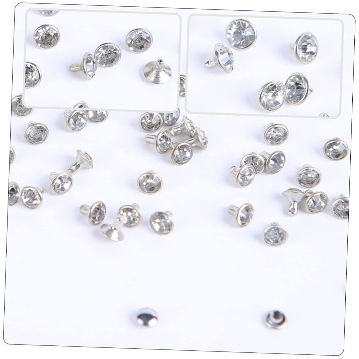 NUOBESTY 600sätze Dekorative Nieten Für Und Strass- Nieten Für Taschen Kleidung Und Accessoires Langlebige Metallnieten Für Kreative Bastelprojekte