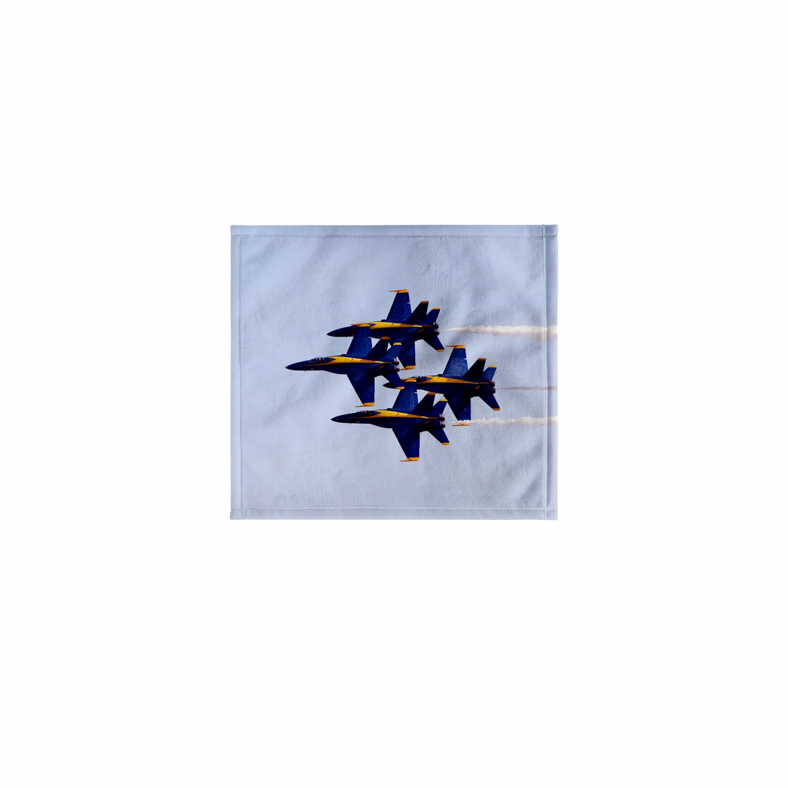 3dRose 11x12 Wash Cloth for Face and Body - Blue Angels at Air Show Transportation