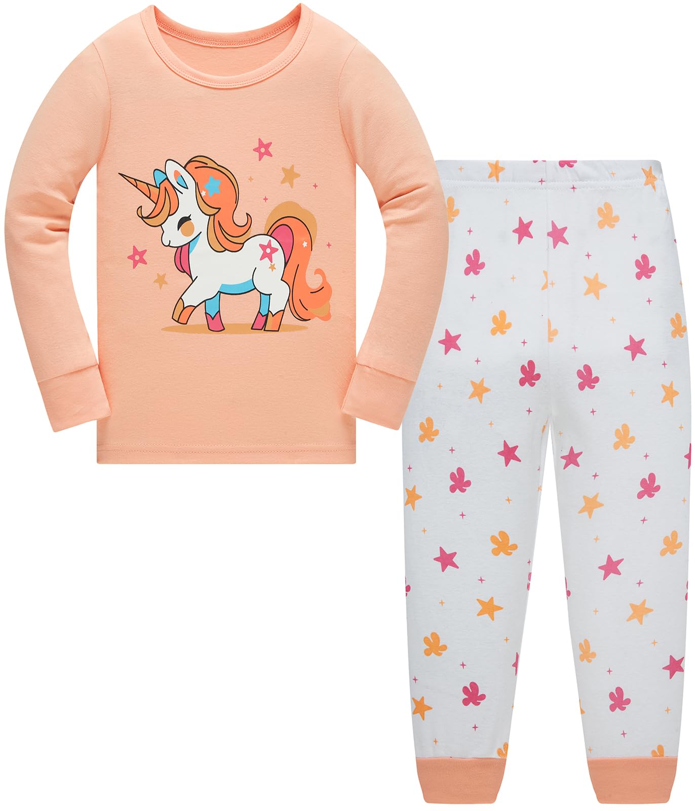 Girls Christmas Pyjamas Set Toddler Clothes Sleepwear Animal Printed Nightwear Winter Long Sleeve PJs 2 Piece Outfit Xmas Gift for Kids — view 14