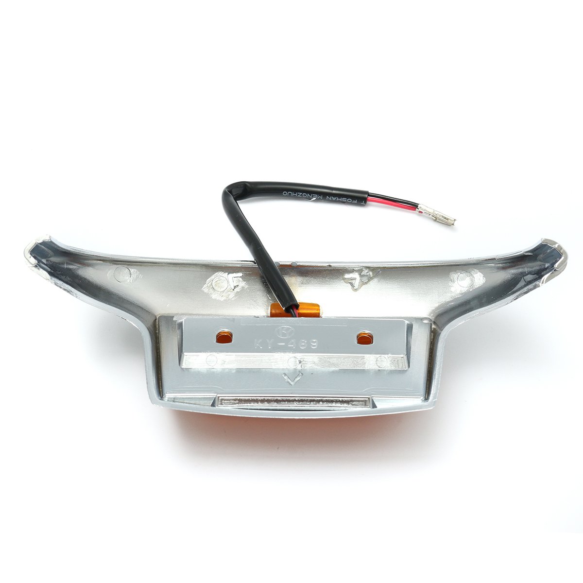 Kit Luci LED Cromate Per Parafango Moto - Anteriore E Posteriore A Punta Per Harley-Davidson FLHT FLTR FLH 1980-2013