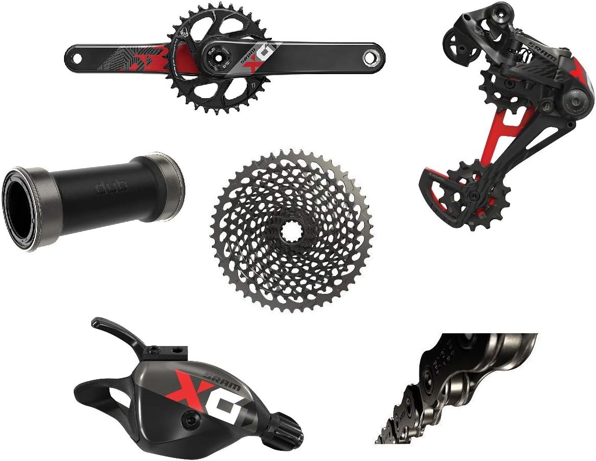 SRAM X01 Eagle Dub 170 Boost PRESSFIT BB 170mm Boost RED 32T 10-50T