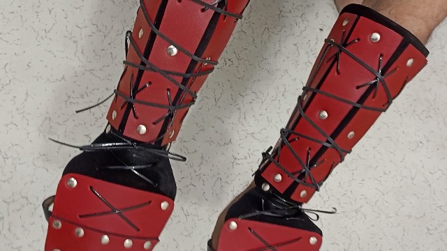 Amazon.com: Samurai Leather Armor Bracer Long Gloves Men