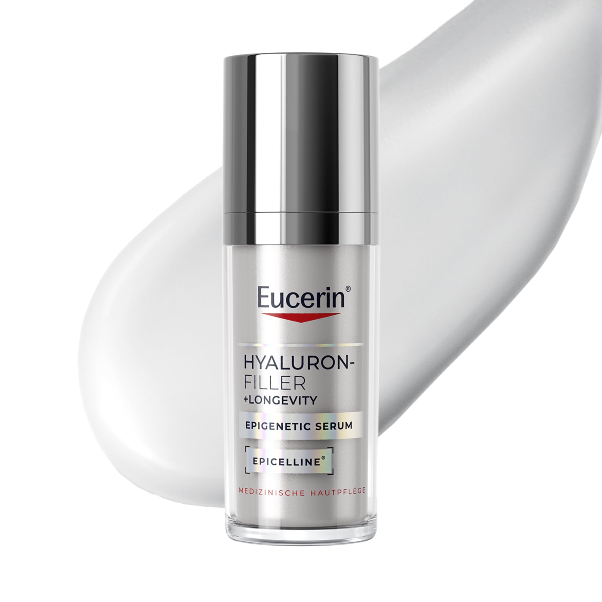Eucerin Hyaluron-Filler +Longevity Epigenetic Serum 30 ml, Gesichtsserum | Anti Age Pflege korrigiert Zeichen der Hautalterung, reduziert Falten & strafft die Haut, mit Hyaluronsäure & Epicelline