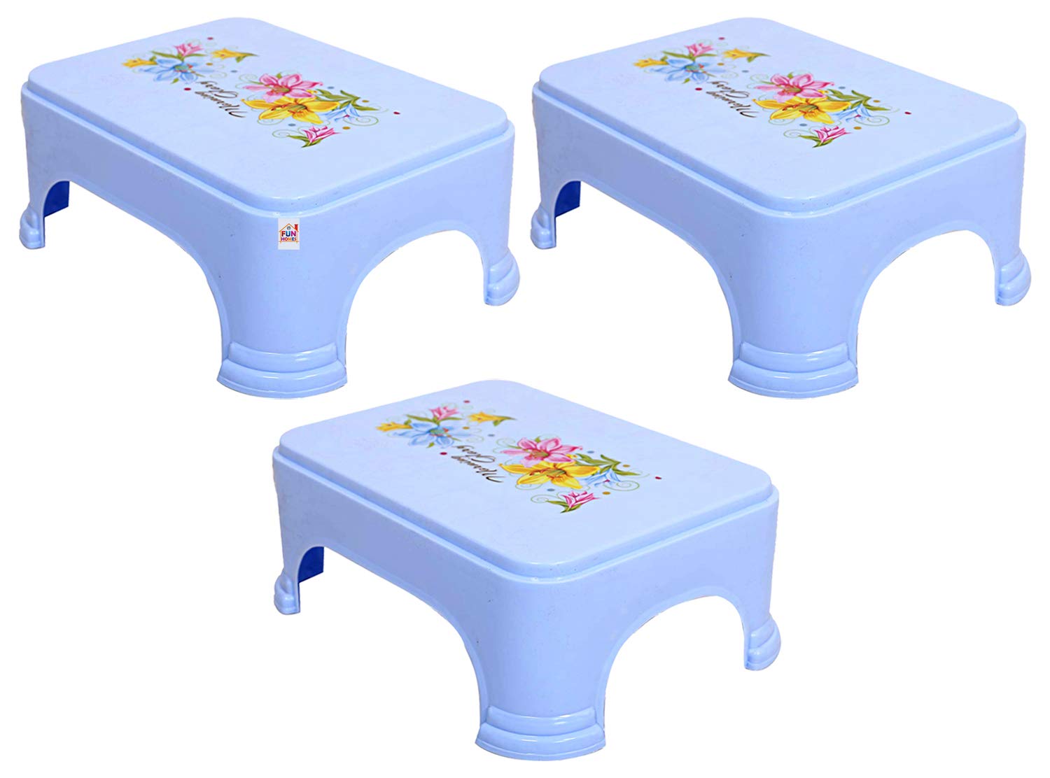 See full amazon price history chart for Fun Homes Floral Print 3 Pieces Plastic Bathroom Stool, Blue Fun Homes Floral Print 3 Pieces Plastic Bathroom Stool, Blue (B08XW8WP71) Amazon Price History, Amazon Price Tracker