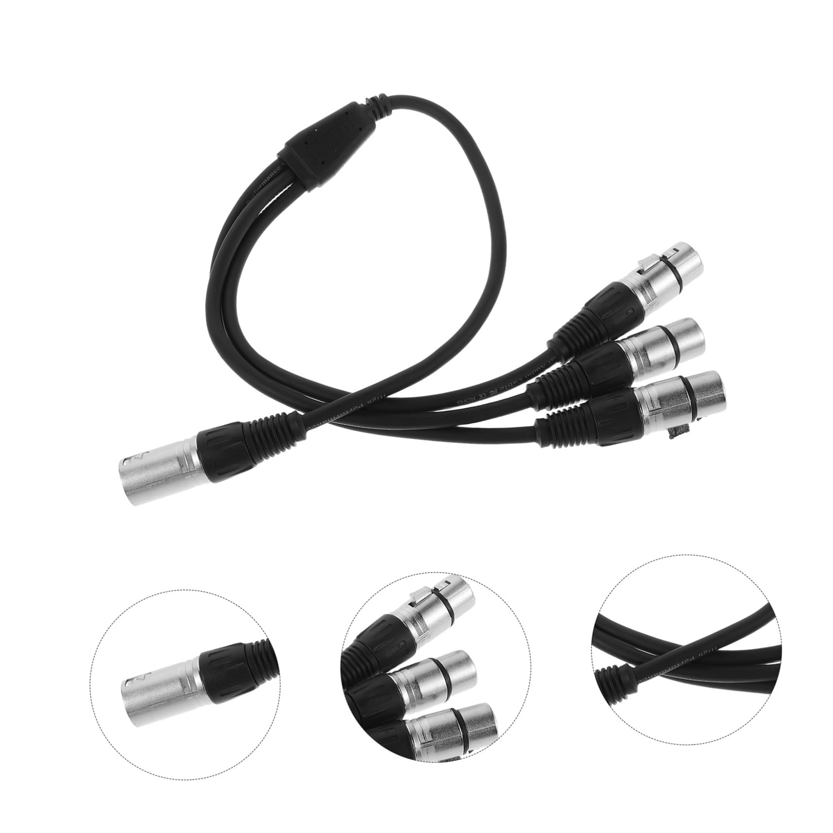 FRCOLOR Cavo Audio Schermato Da 2 Pezzi Splitter Per Microfono Cavo Audio Splitter Per Xlr Digitale Xlr Per Microfono
