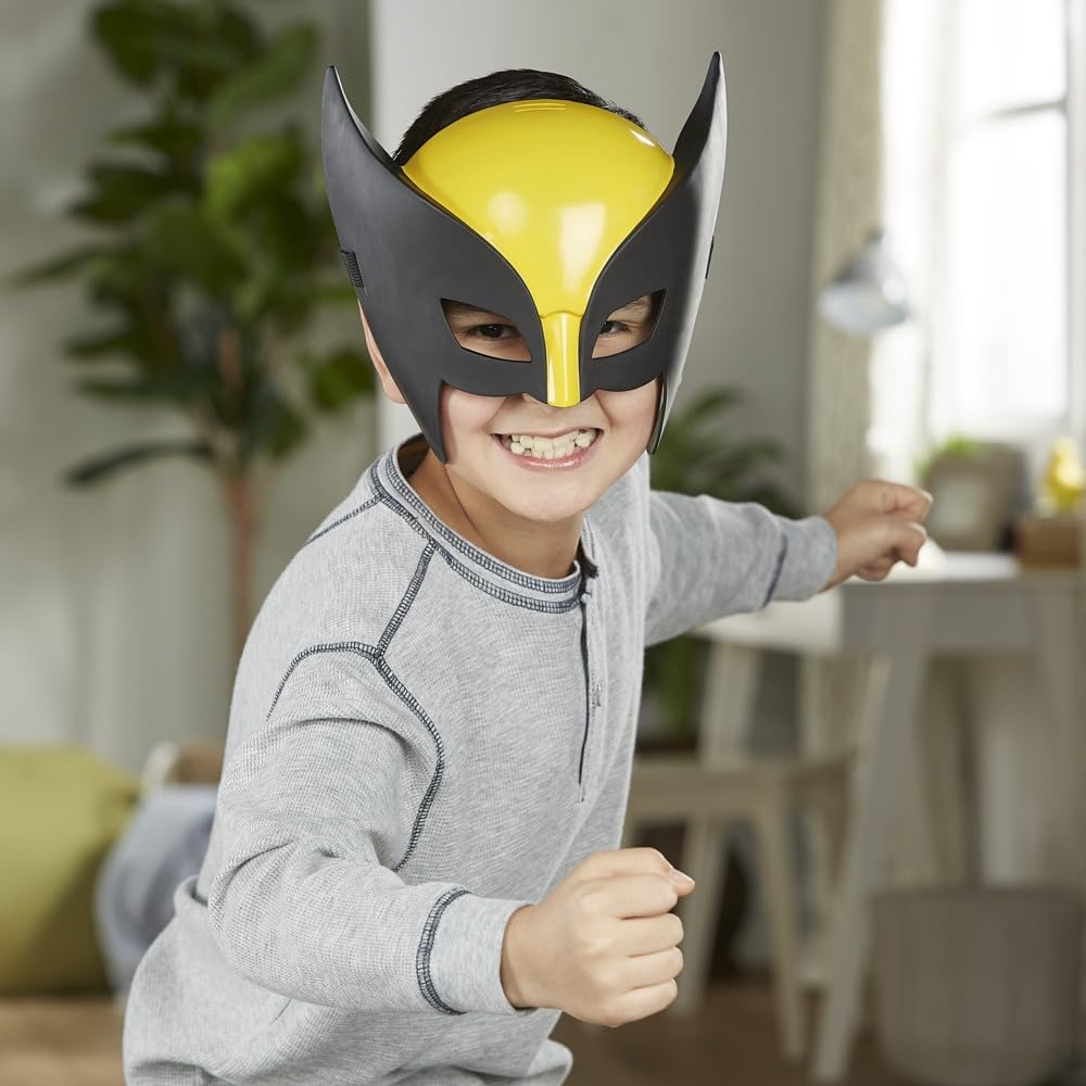 Marvel X-Men, maska kostiumowa Wolverine, maska superbohatera, przedmioty kostiumowe, zabawki dla chłopców, kostium superbohatera, od 5 lat