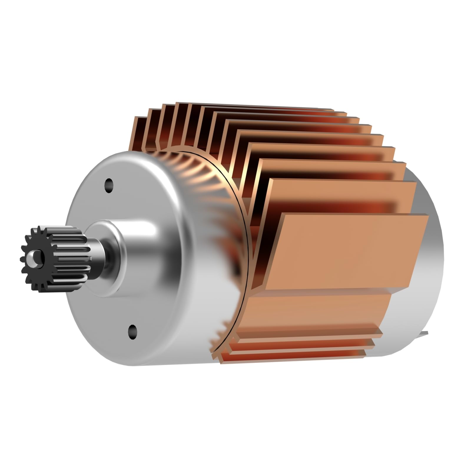 Diagram showing the location of the RC550 motor within an RC car chassis and an exploded view ของมอเตอร์