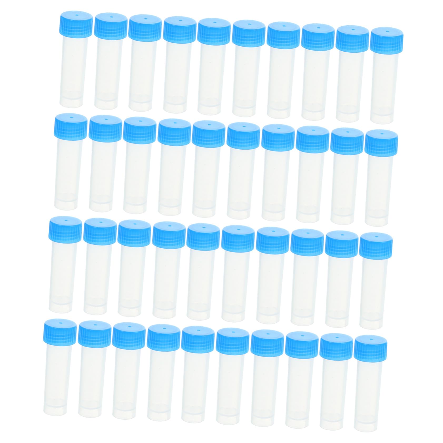 KICHOUSE 40pcs Cryovial Lab Freezing Tubes Cold Storage Tubes Flat Test Tubes Lab Tubes Experiments Lab Graduated Tube Freezing Tubes with Lids Liquid Test Tube Screw Cap Test Tubes Plastic