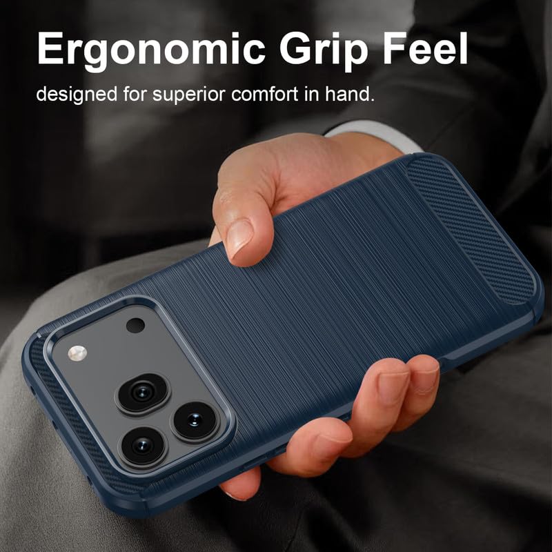 Image of Basic Case for Honor 600 /600 Pro (Carbon Fibre Blue)