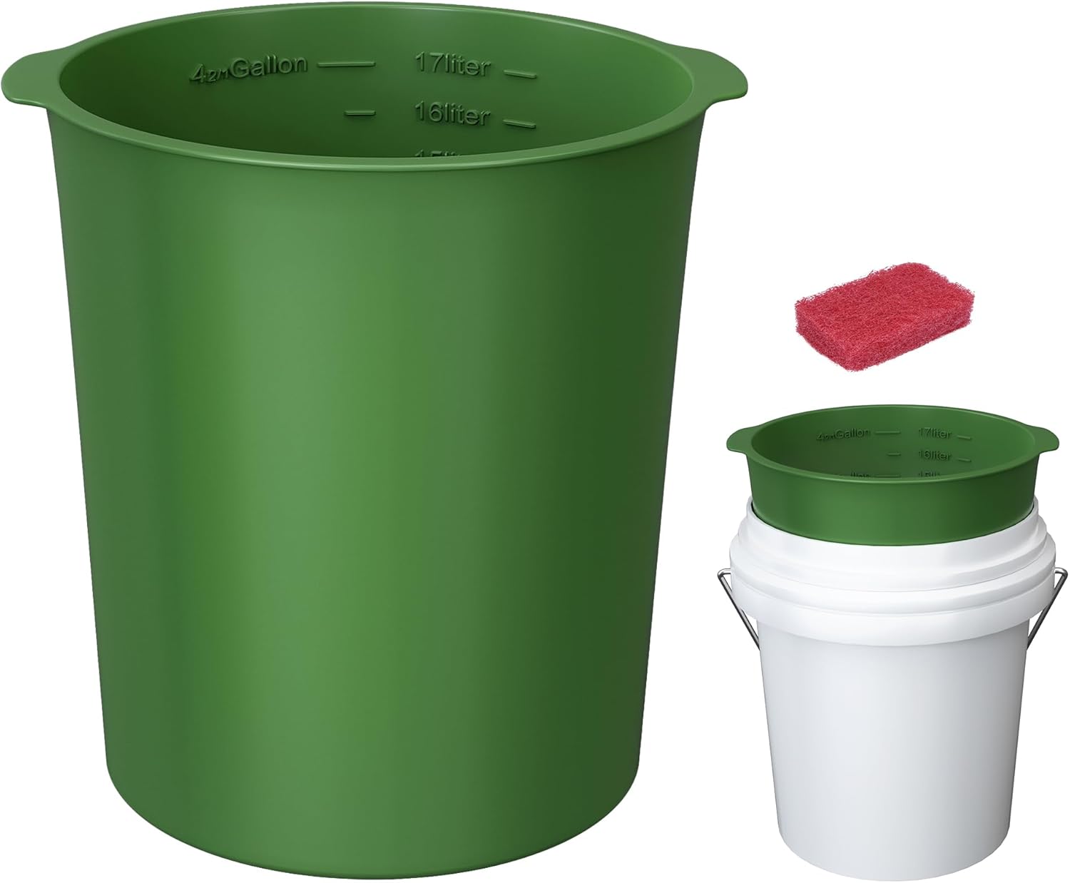 5 Gallon Bucket Liner,Reusable Rubber Bucket Liners