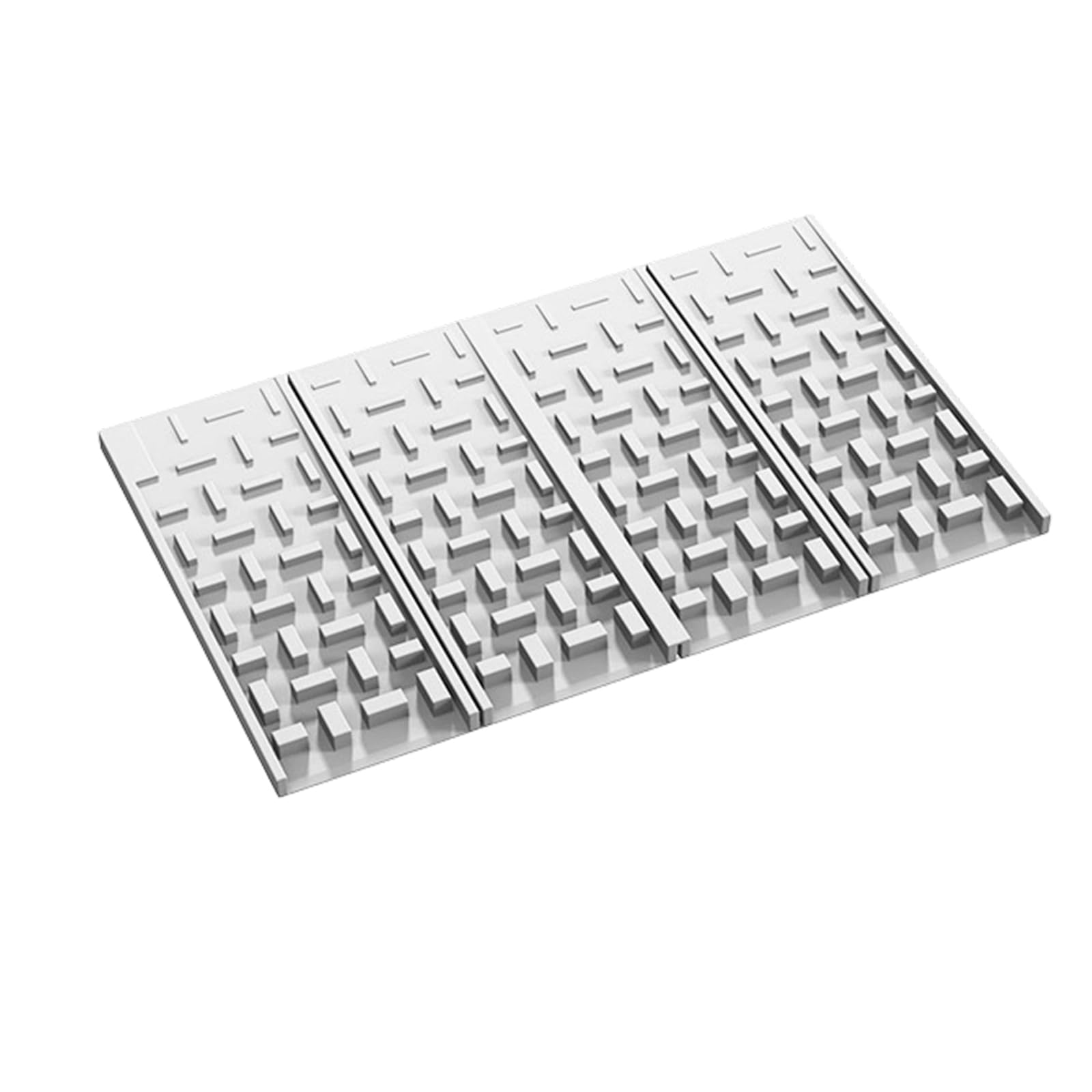 XAGMODSHN 4 Fold Silicone Table Protector Textured Top for Dining Kitchen Countertop Easy to Clean Textured Anti Slip Mat