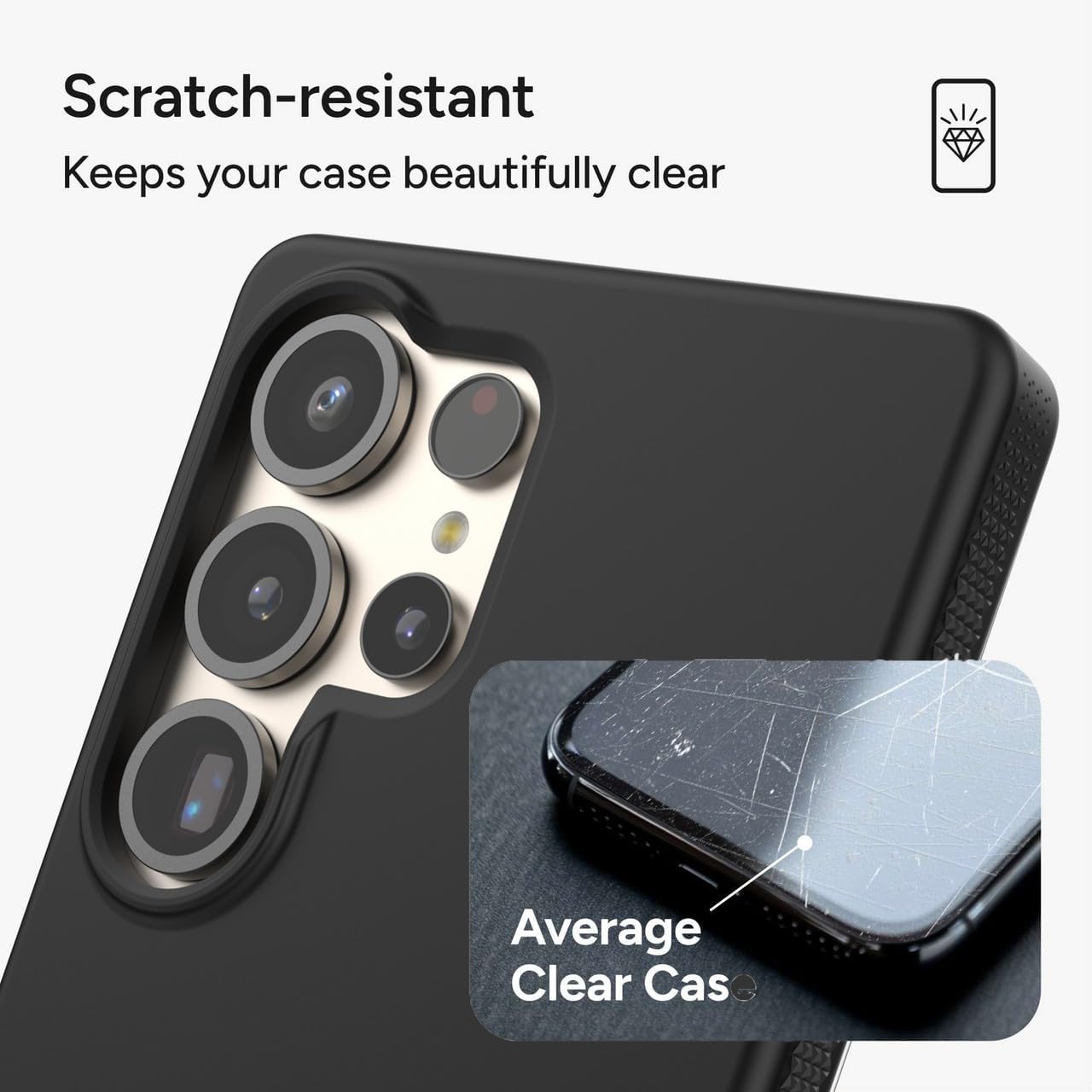 ZAGG Milan Snap Samsung Galaxy S25+ Case - 13ft Drop Protection, Eco-Friendly, Fast Wireless Charging Compatible, Slim Design, Secure Grip, Black