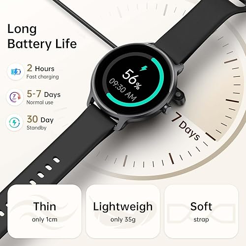 Miniatura 8 de Reloj inteligente para mujer, color negro