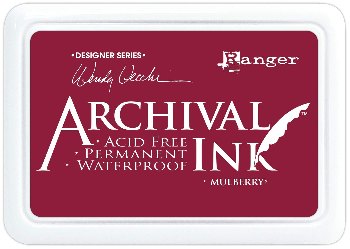 Ranger Mulberry Wendy Vecchi-Make Art-Archival Inks-, 2 X 3 Inches
