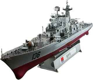 PEIXEN Wooden Sailboat Model 1/200 Assembled Military Warship Model 03614 Simulation Missile Living Room and Study Decoration