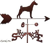 Vista 1 de SWEN Products Hand Made Basenji Dog Flat Post Mount Weathervane ~New~