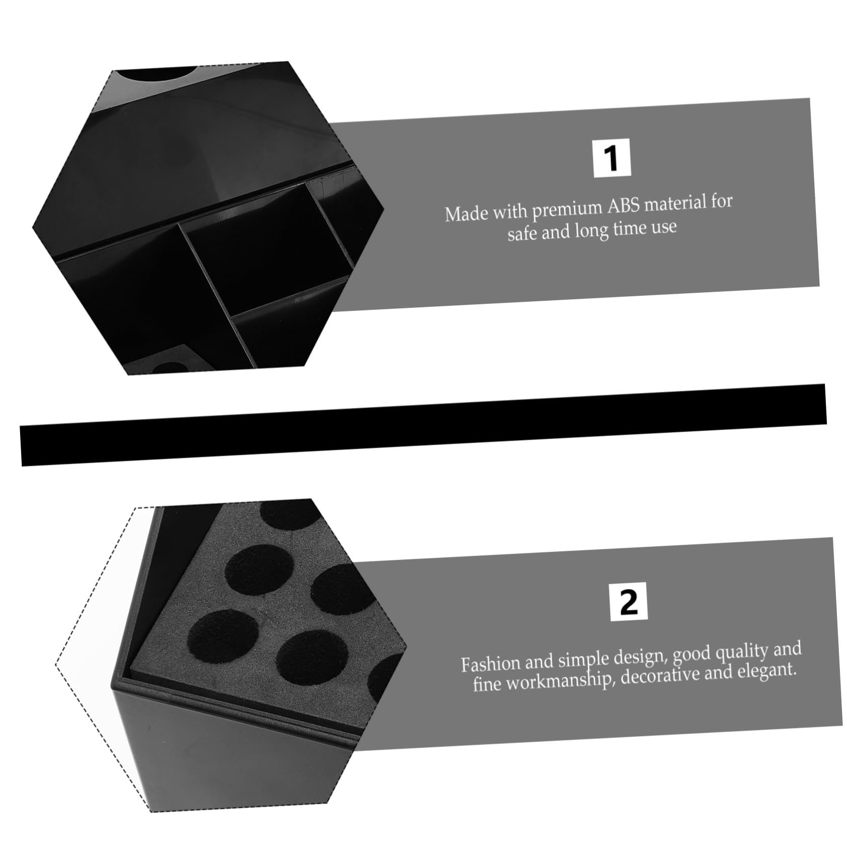 Healeved Hairdressing Tool Box Scissor Rack Comb Storage Case Barber Shop Tool Organizer Abs Material