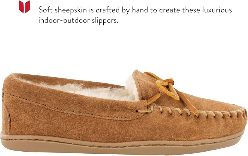 minnetonka sheepskin hardsole moc
