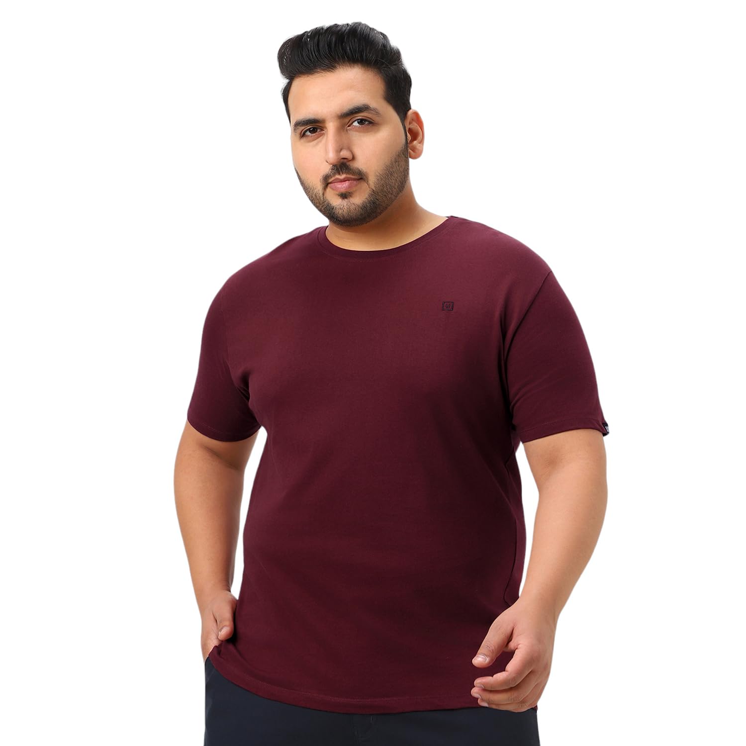 Urbano PlusMen's Solid Regular Fit T-Shirt